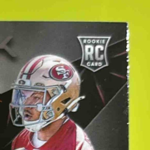 2024 Panini Black Isaac Guerendo Rookie Patch Auto Citrine 45/50 #242 RC 49ers - Sports Cards