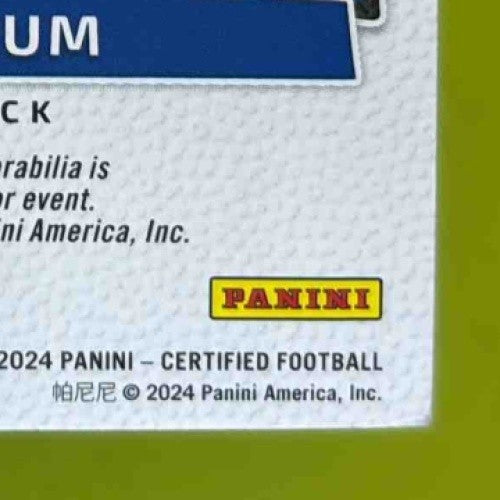 2024 Panini Certified Blake Corum Freshman Fabric Mirror Signature Red /199 Rams - Sports Cards