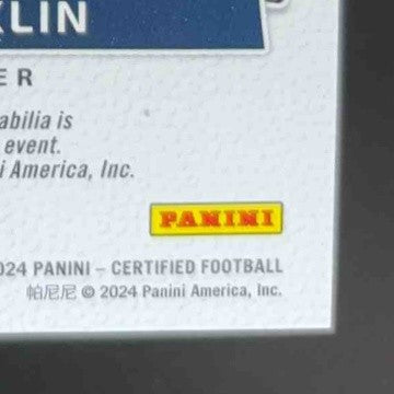 2024 Panini Certified Troy Franklin Freshman Fabric Mirror Signatures 80/399 Mem - Sports Cards