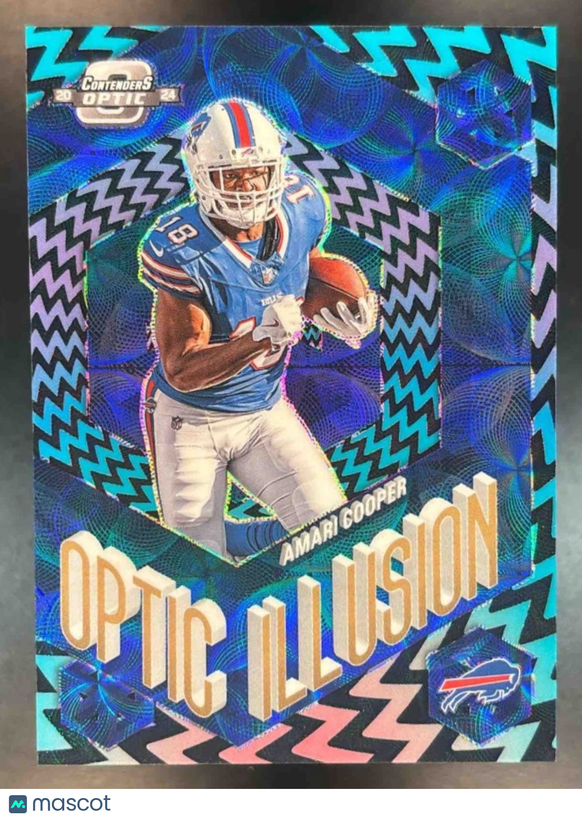 2024 Panini Contenders Optic Amari Cooper Illusion Black Scope /25 Buffalo Bills - Sports Cards