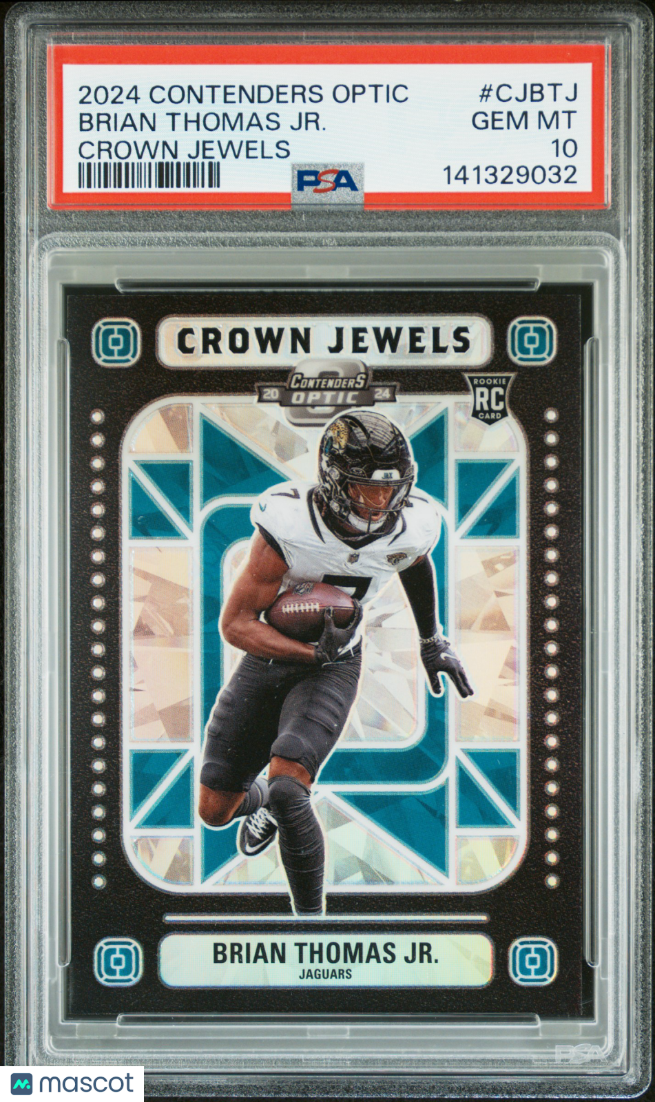 2024 Panini Contenders Optic Crown Jewels Brian Thomas JR. #CJBTJ PSA 10 - Graded Sports Cards