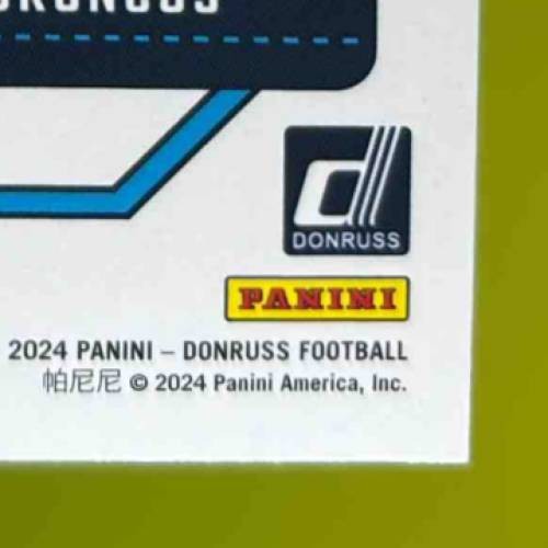 2024 Panini Donruss Bo Nix Press Proof Blue #369 Rated Rookie Denver Broncos - Sports Cards