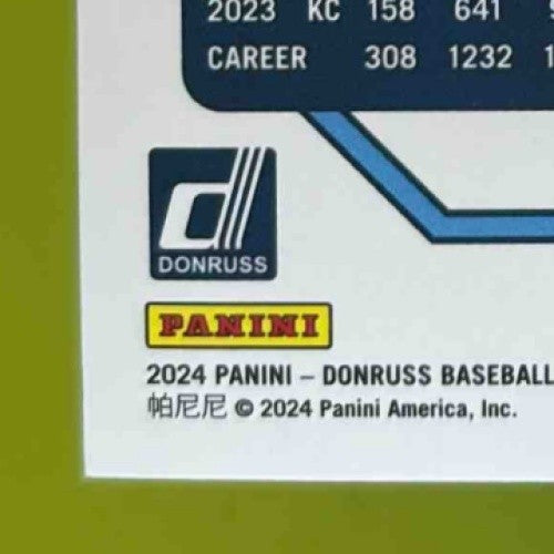 2024 Panini Donruss Bobby Witt Jr. Orange Laser 38/299 #1 Kansas City Royals - Sports Cards