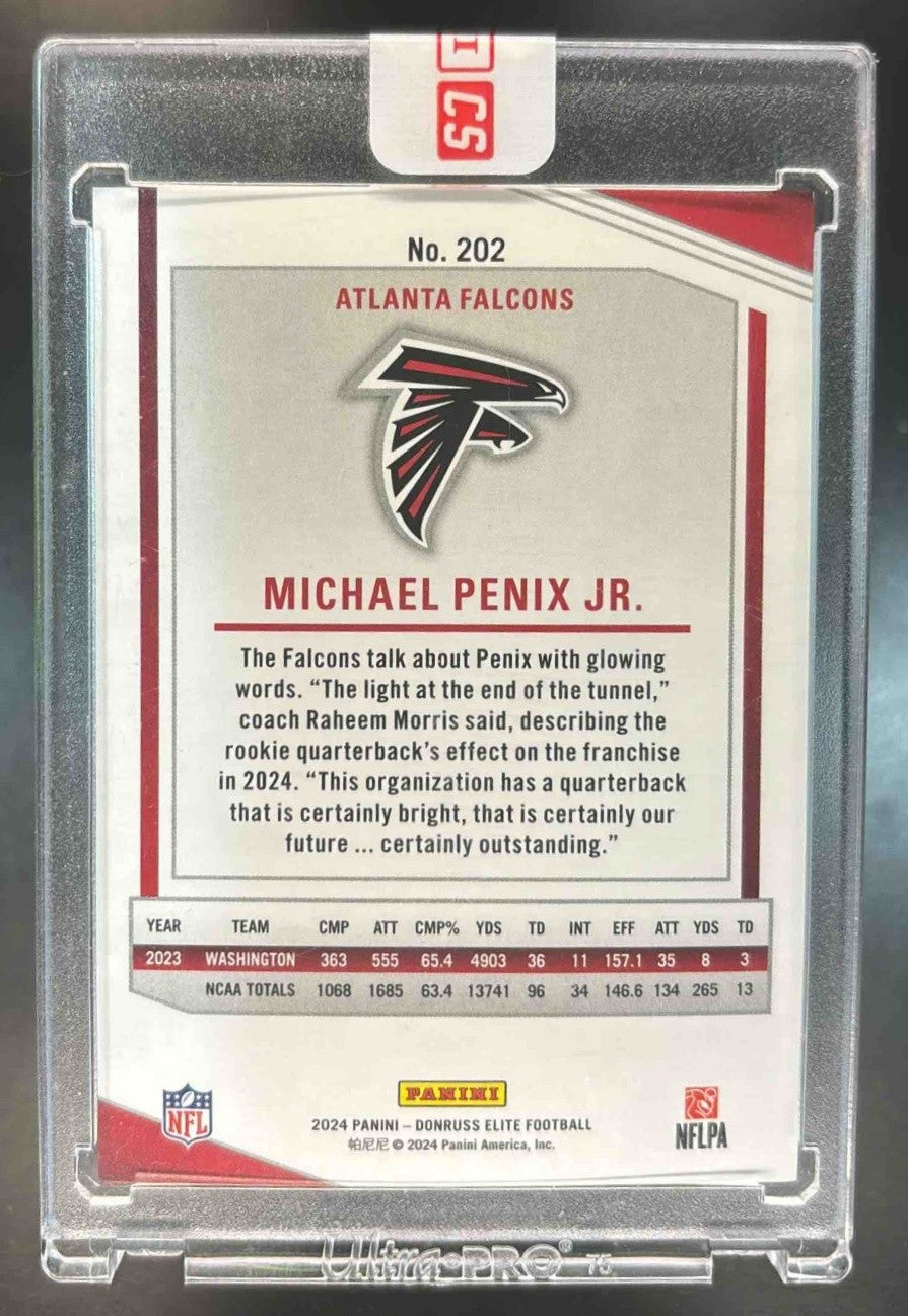 2024 Panini Donruss Elite Michael Penix Jr. /999 #125 RC Atlanta Falcons - Sports Cards