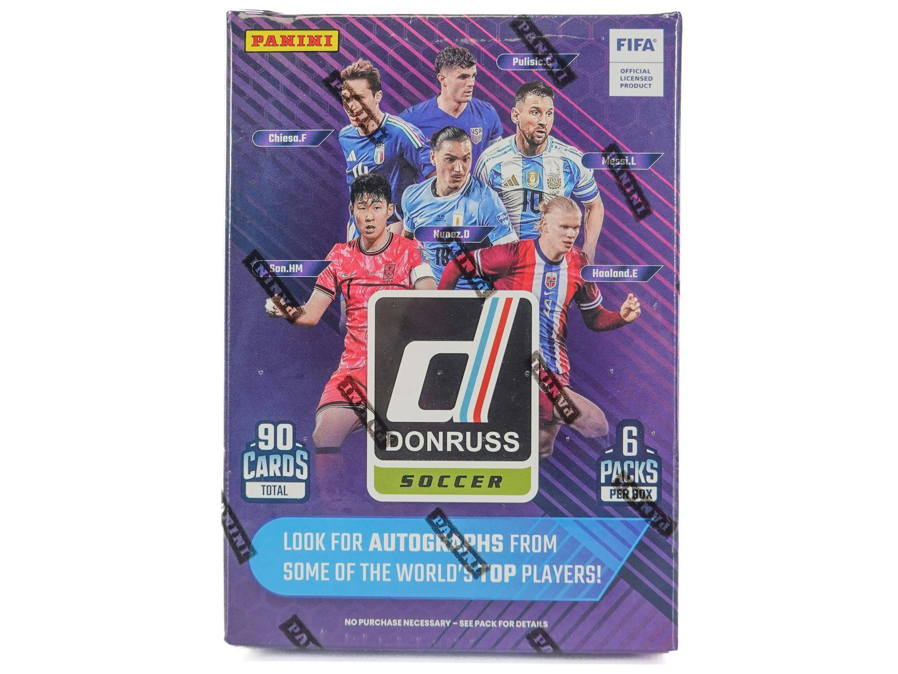2024 Panini Donruss FIFA Soccer Hobby Blaster Box (Pink Cubic) 90 Cards Soccer