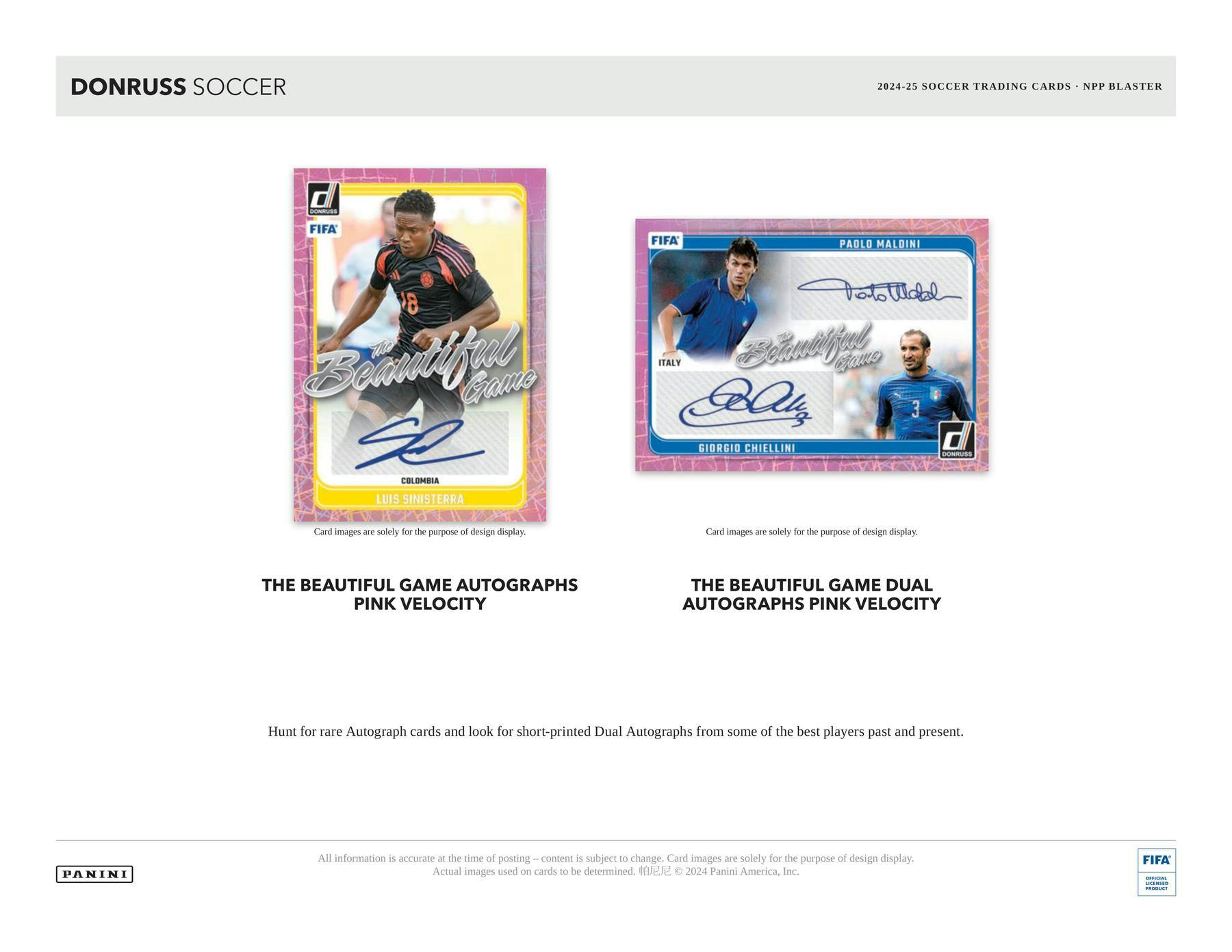 2024 Panini Donruss FIFA Soccer Hobby Blaster Box (Pink Cubic) 90 Cards Soccer