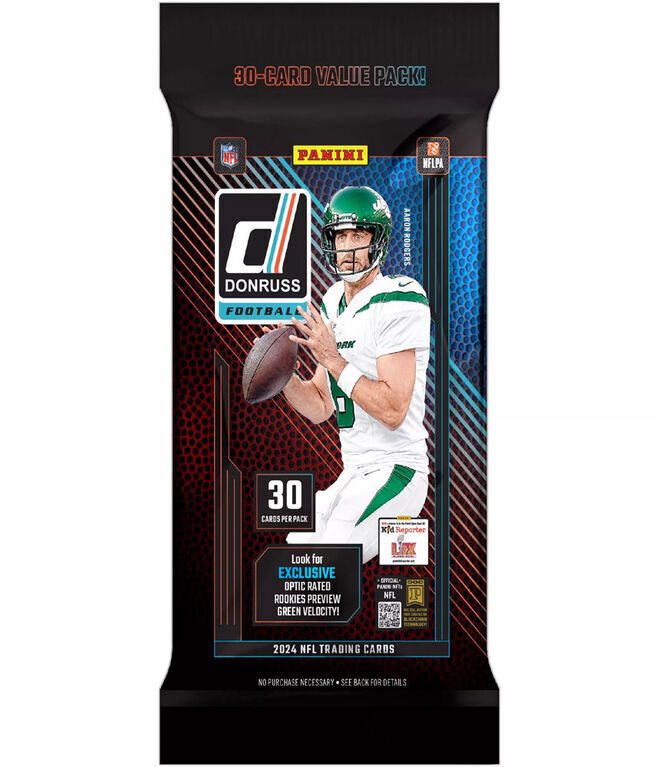 2024 Panini Donruss Football Value Cello 30 Card Fat Pack - NFL Packs