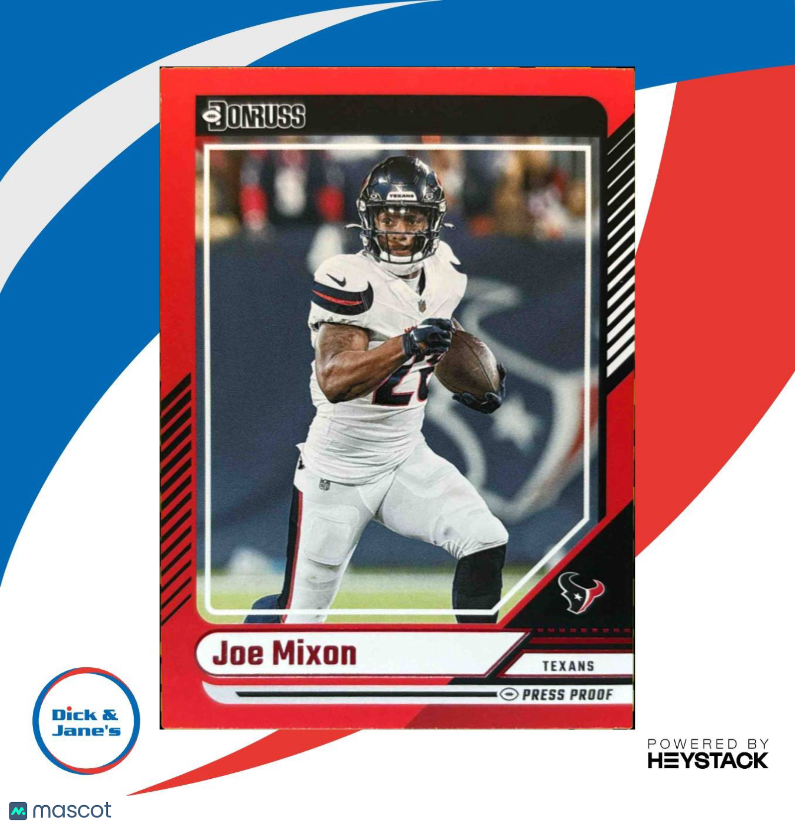 2024 Panini Donruss Joe Mixon Press Proof Red #155 Houston Texans - Sports Cards
