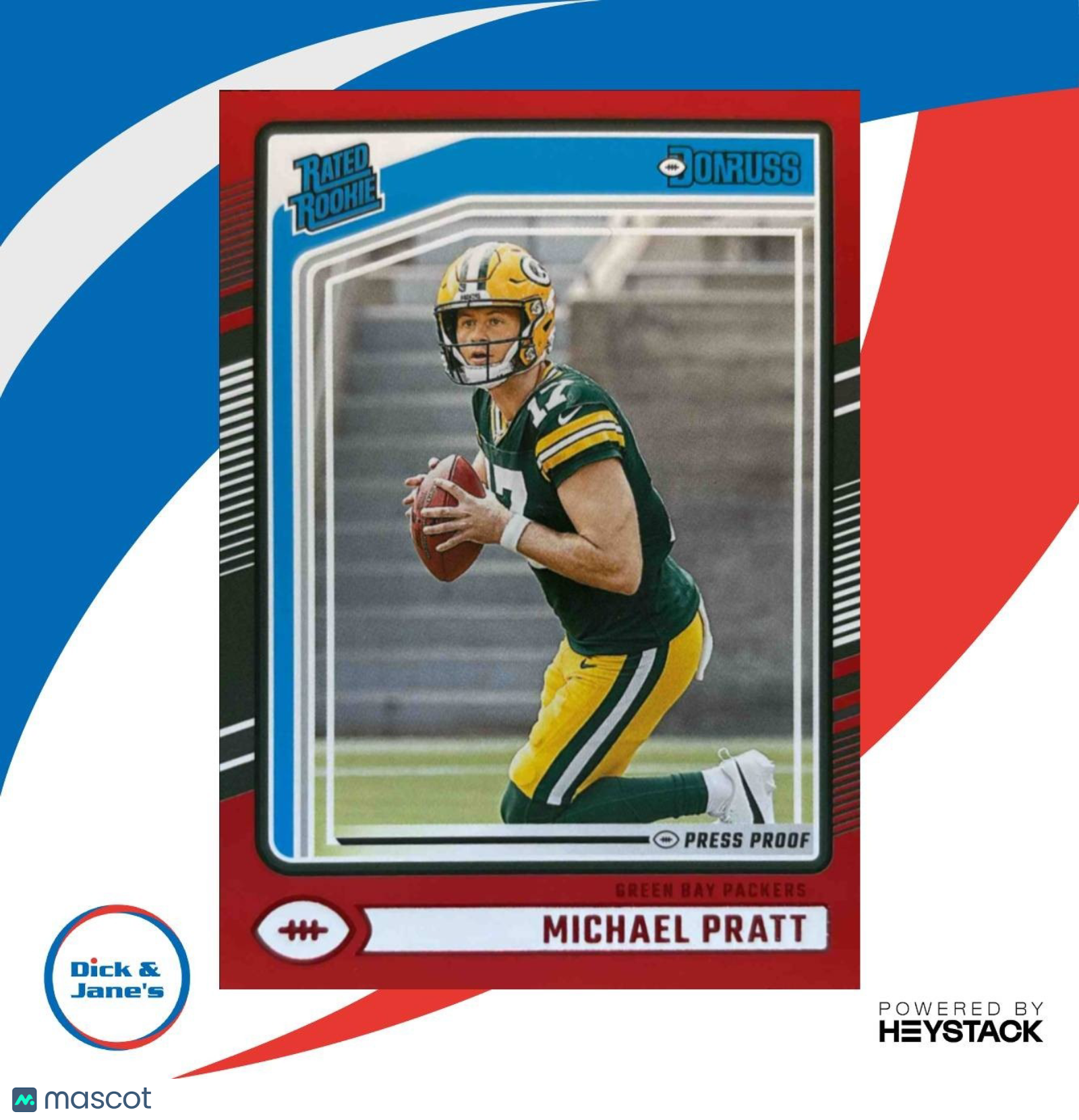 2024 Panini Donruss Michael Pratt Press Proof Red #339 Green Bay Packers - Sports Cards