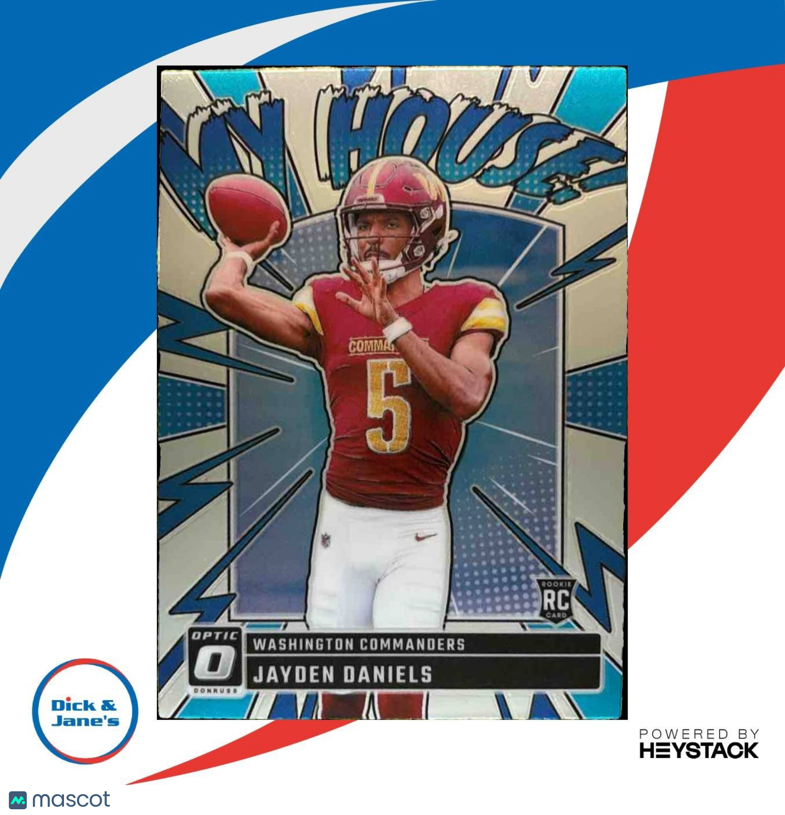 2024 Panini Donruss Optic Jayden Daniels My House! #9 RC Washington Commanders - Sports Cards