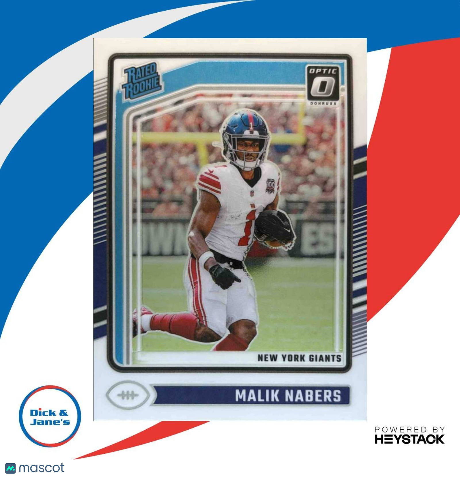 2024 Panini Donruss Optic Malik Nabers #271 Rated Rookie New York Giants - Sports Cards