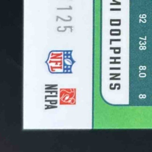 2024 Panini Donruss Optic Raheem Mostert Red 79/125 #121 Miami Dolphins - Sports Cards