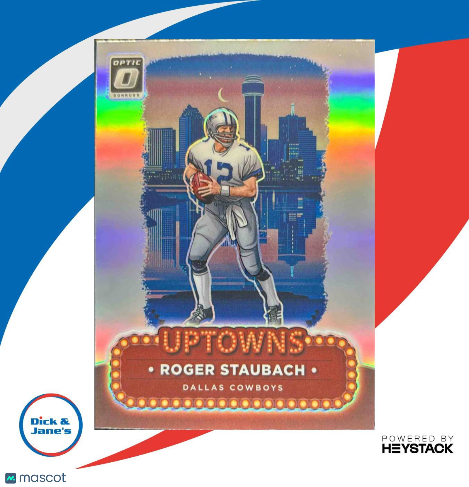 2024 Panini Donruss Optic Roger Staubach Uptowns #24 SSP Dallas Cowboys - Sports Cards
