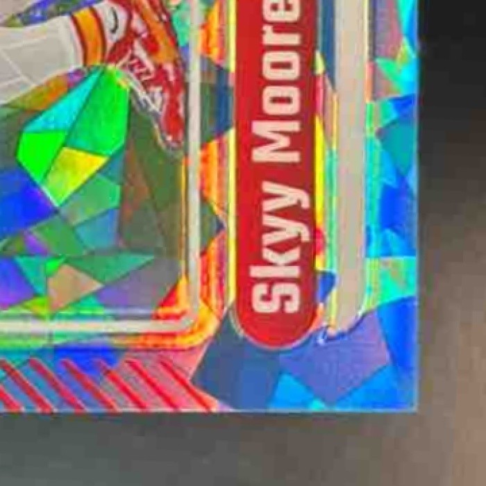 2024 Panini Donruss Optic Skyy Moore Ice 1/15 #96 Kansas City Chiefs BOOK END - Sports Cards