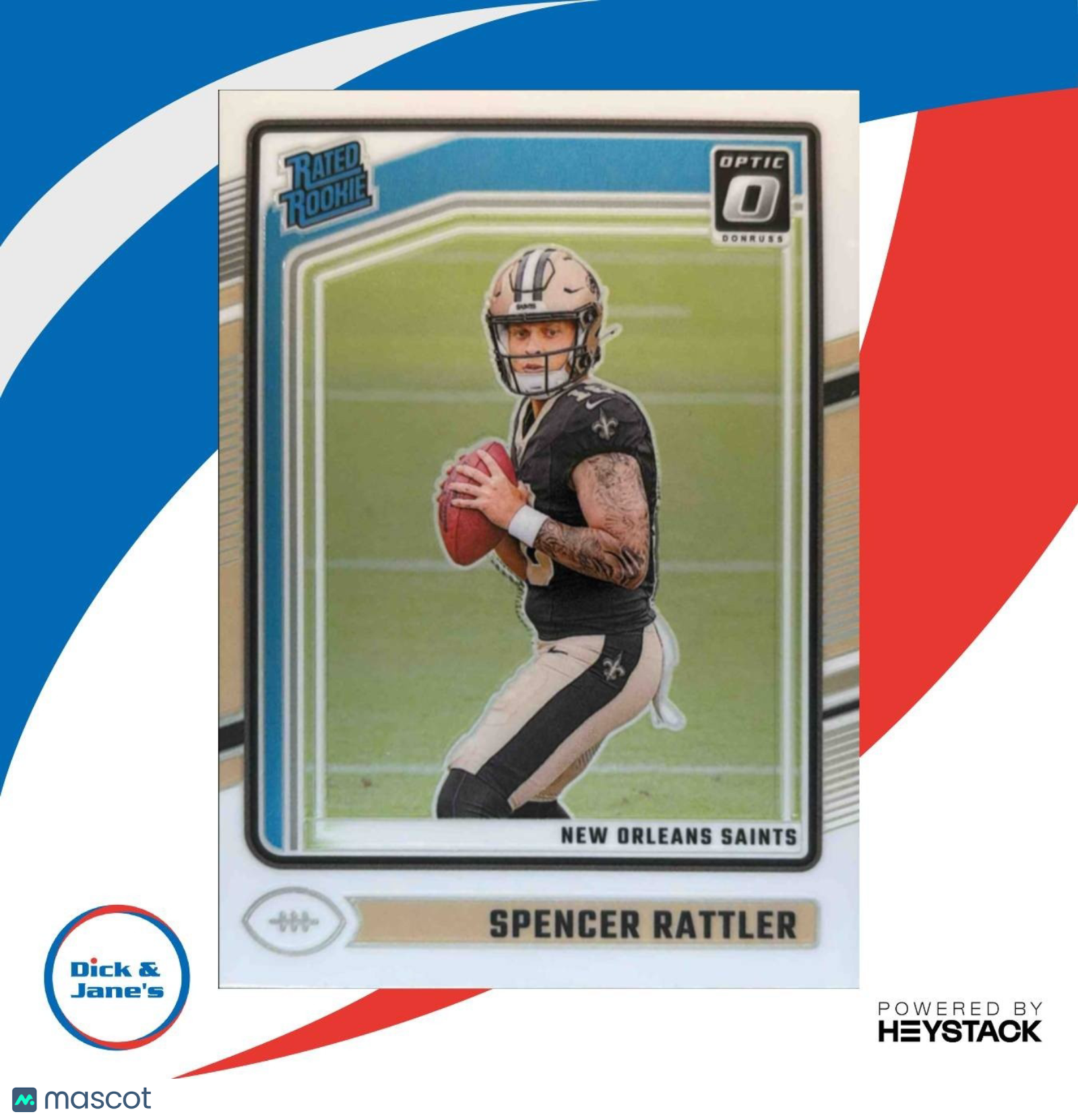 2024 Panini Donruss Optic Spencer Rattler #289 Rated Rookie New Orleans Saints - Sports Cards