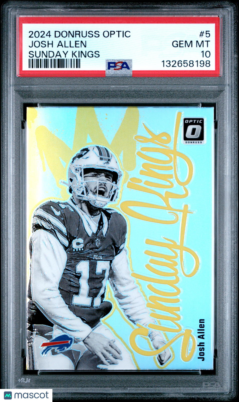 2024 Panini Donruss Optic Sunday Kings Josh Allen PSA 10 GEM MINT Buffalo Bills - Graded Sports Cards