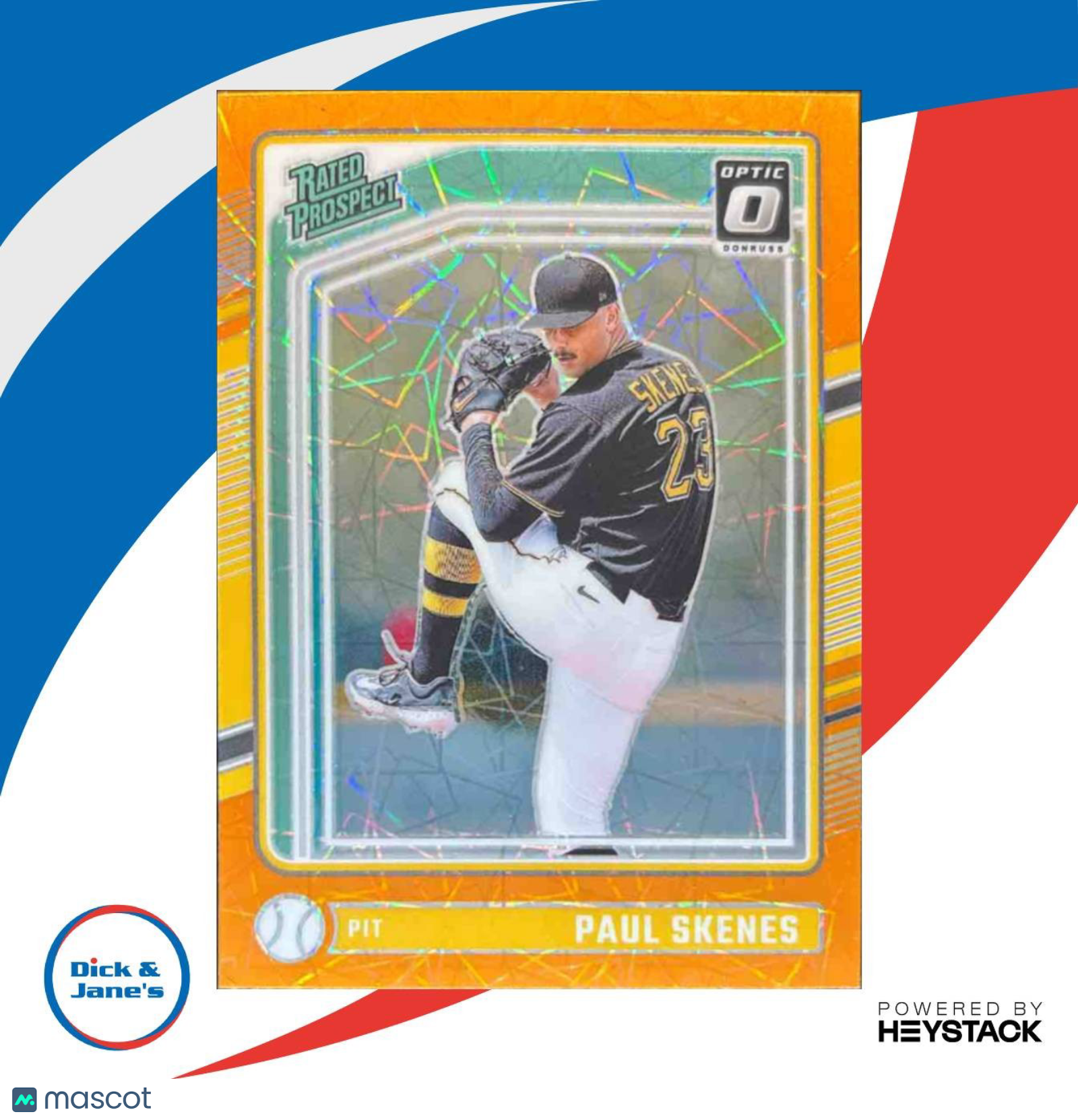 2024 Panini Donruss Paul Skenes Optic Orange Velocity #131 Pittsburgh Pirates - Sports Cards
