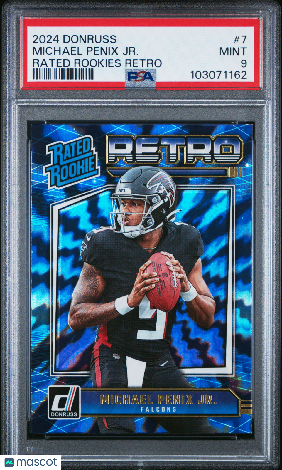 2024 Panini Donruss Rated Rookies Retro Michael Penix JR. #7 PSA 9 - Graded Sports Cards