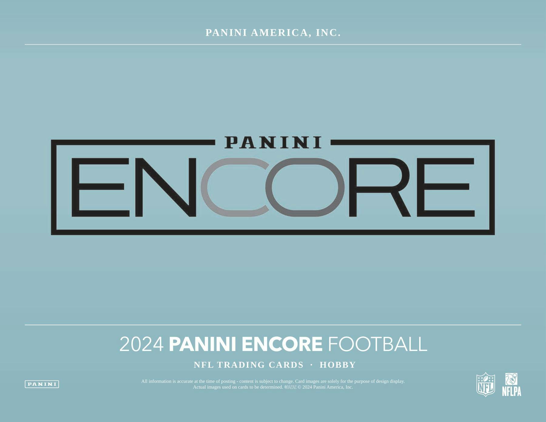 2024 Panini Encore Football Hobby Box (1 Auto and 1 Mem) NFL Hobby Box