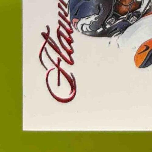 2024 Panini Flawless Audric Estime Rookie Patch Auto Ruby 115 #17 MEM RCBroncos - Sports Cards