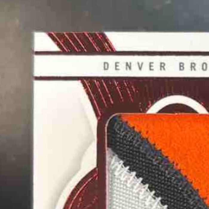 2024 Panini Flawless Ed McCaffrey Patch Auto /15 Tri Color MEM Denver Broncos - Sports Cards