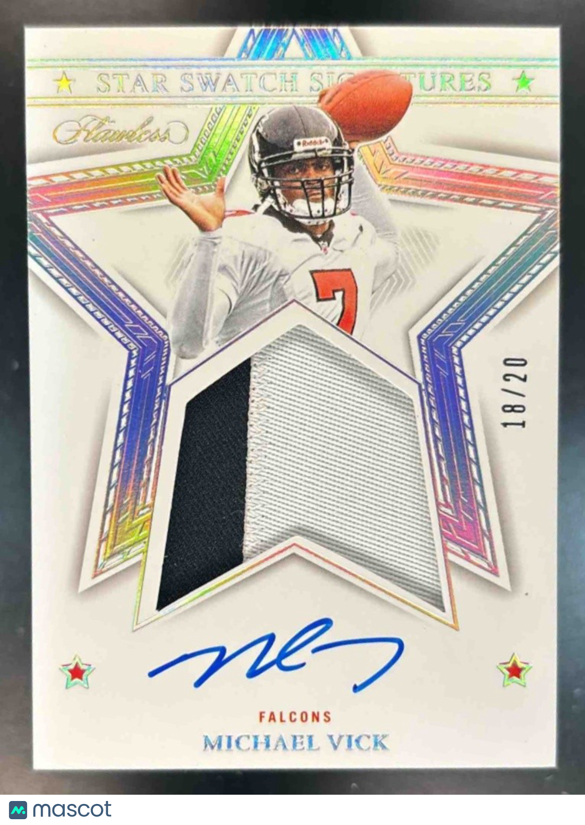 2024 Panini Flawless Michael Vick Star Swatch Signatures Auto /20 Falcons - Sports Cards