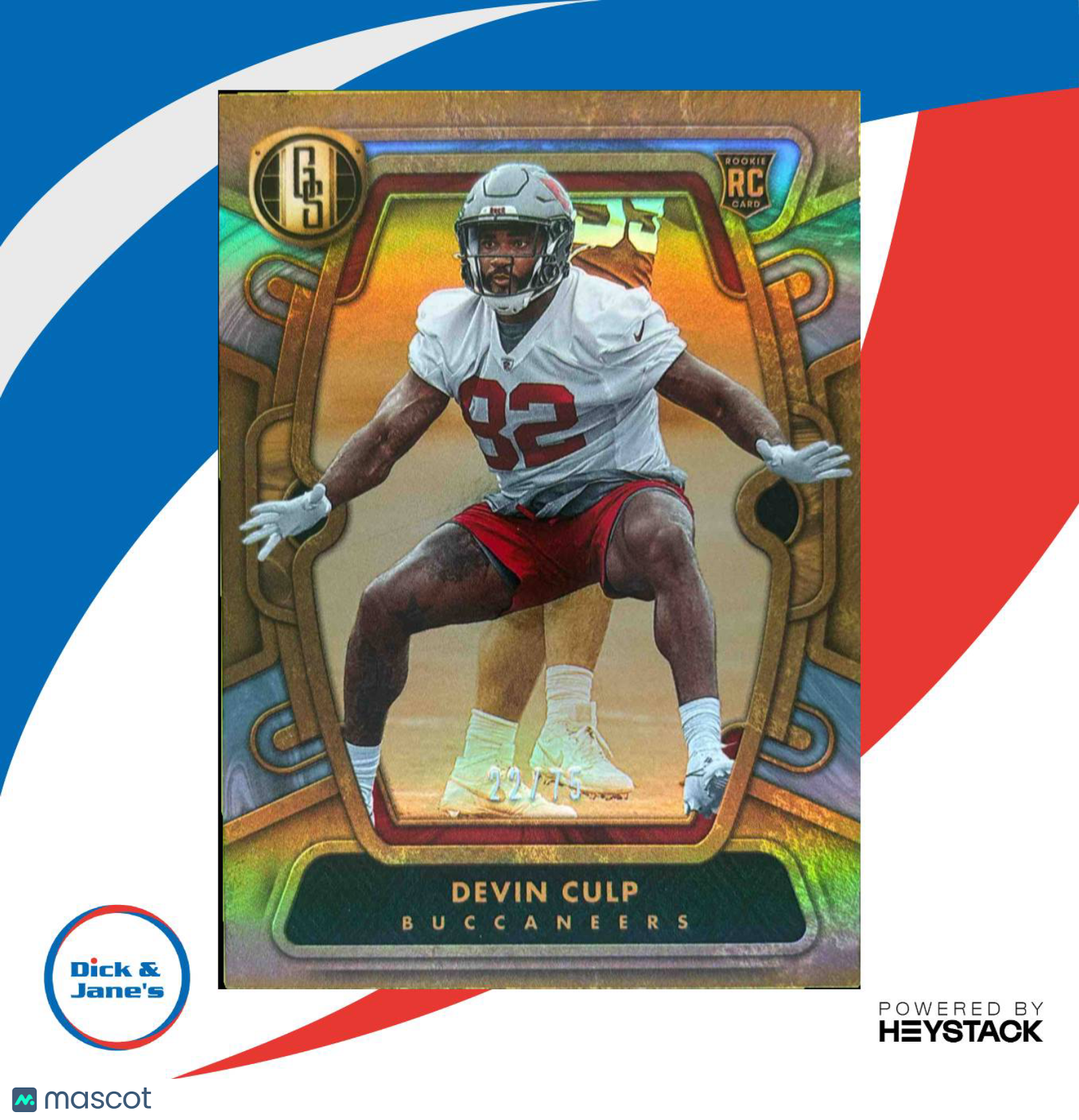 2024 Panini Gold Standard Devin Culp Platinum 22/75 #190 RC Tampa Bay Buccaneers - Sports Cards