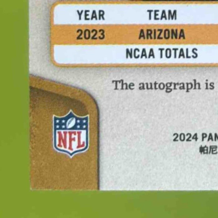 2024 Panini Gold Standard Jacob Cowing Auto Rose 7/24 #168 San Francisco 49ers - Sports Cards