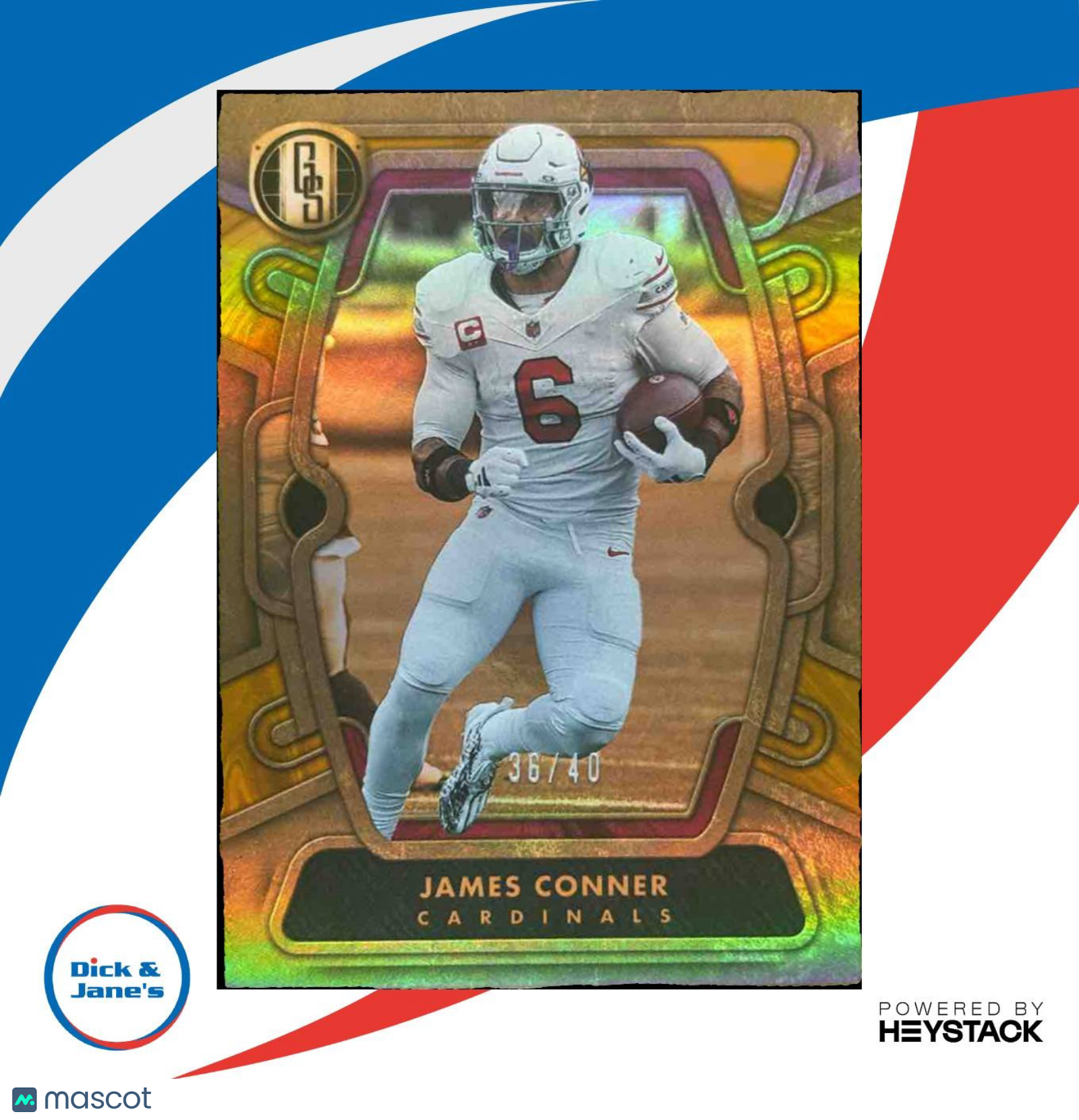 2024 Panini Gold Standard James Conner Citrine 36/40 #1 Arizona Cardinals - Sports Cards