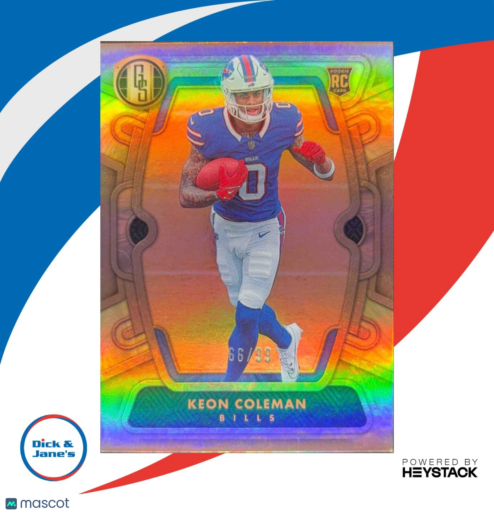 2024 Panini Gold Standard Keon Coleman 66/99 #126 RC Buffalo Bills - Sports Cards