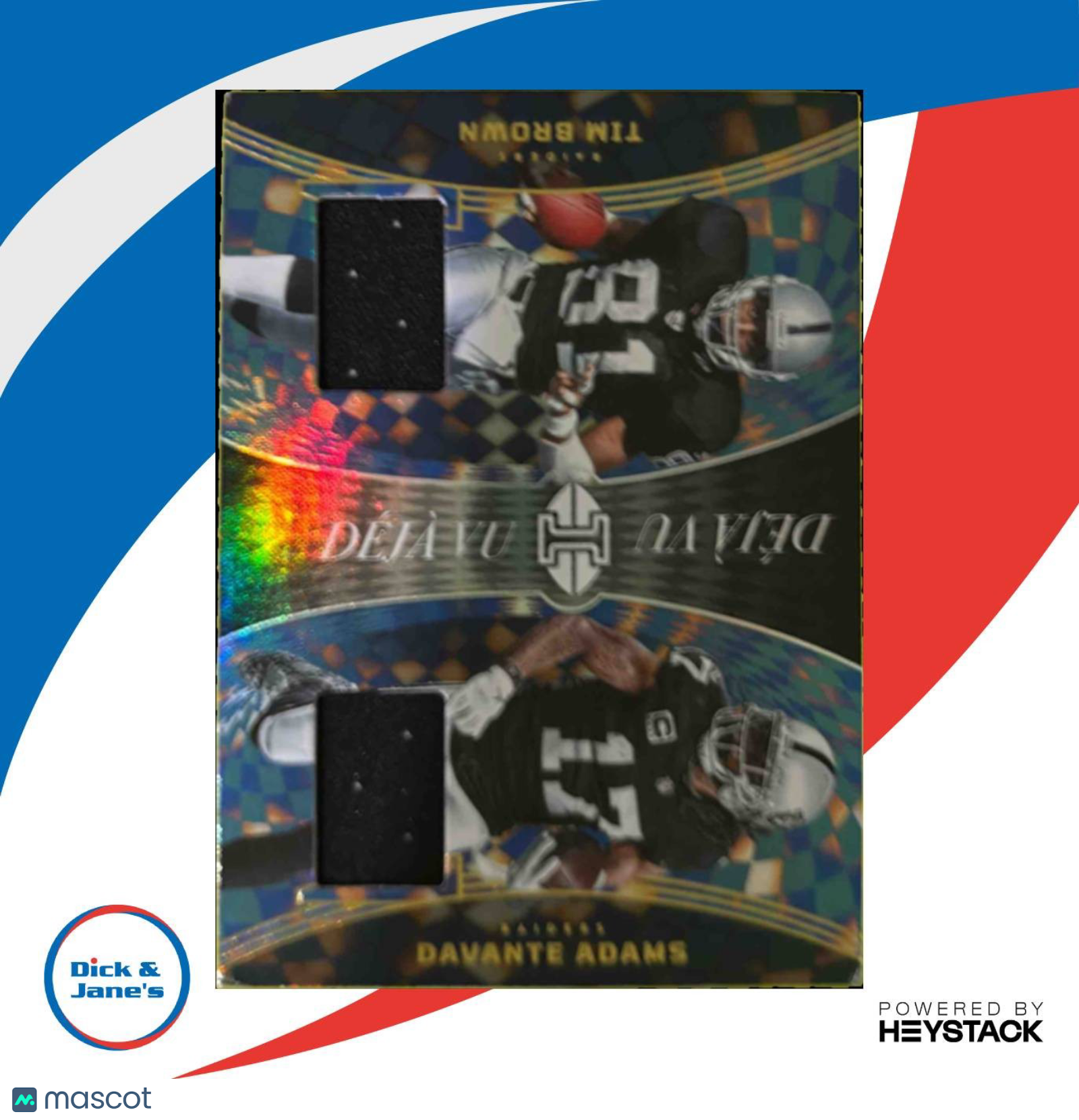 2024 Panini Illusions Davante Adams / Tim Brown Deja Vu Jersey Las Vegas Raiders - Sports Cards