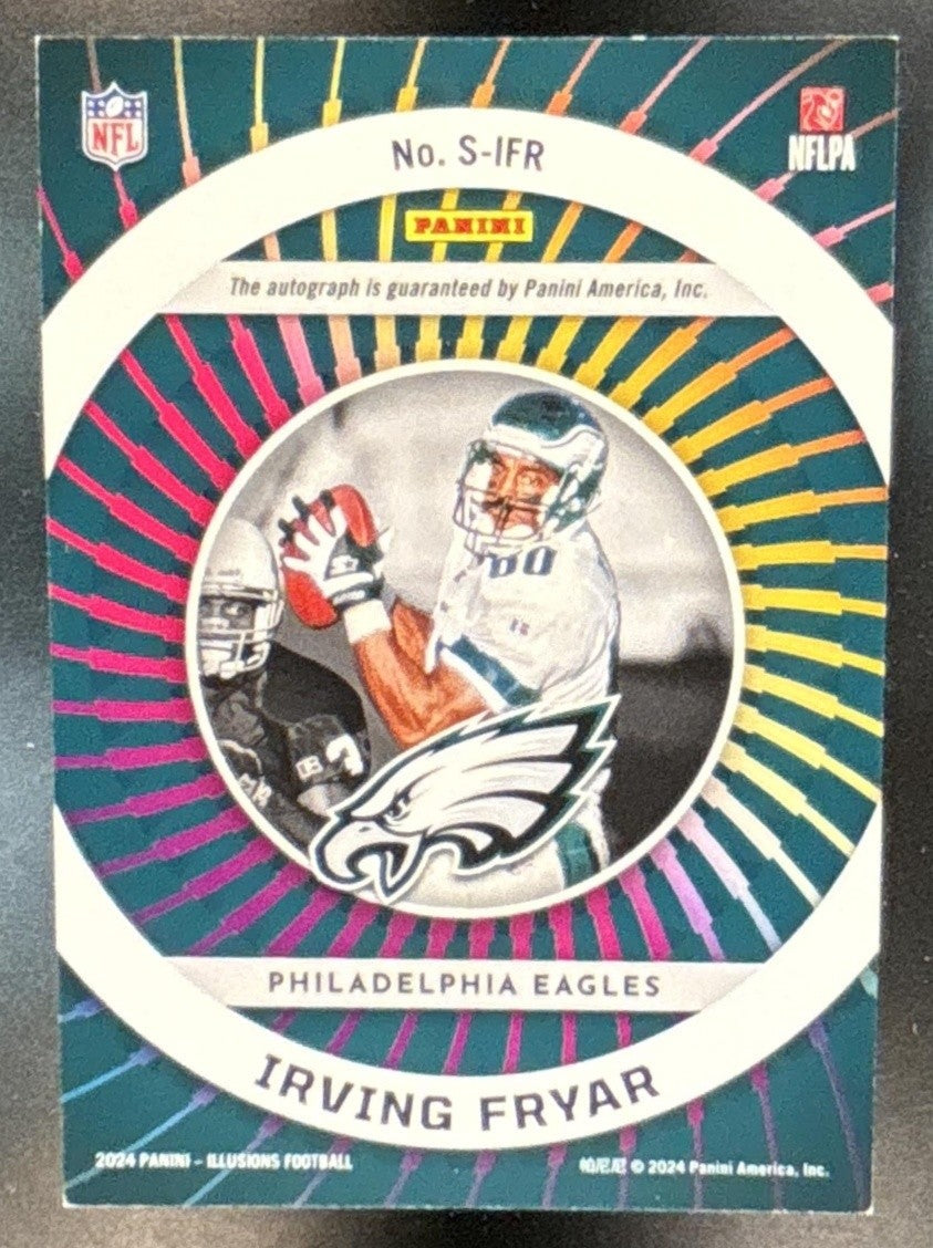 2024 Panini Illusions Irving Fryar Superlatives Orange Auto Philadelphia Eagles - Sports Cards