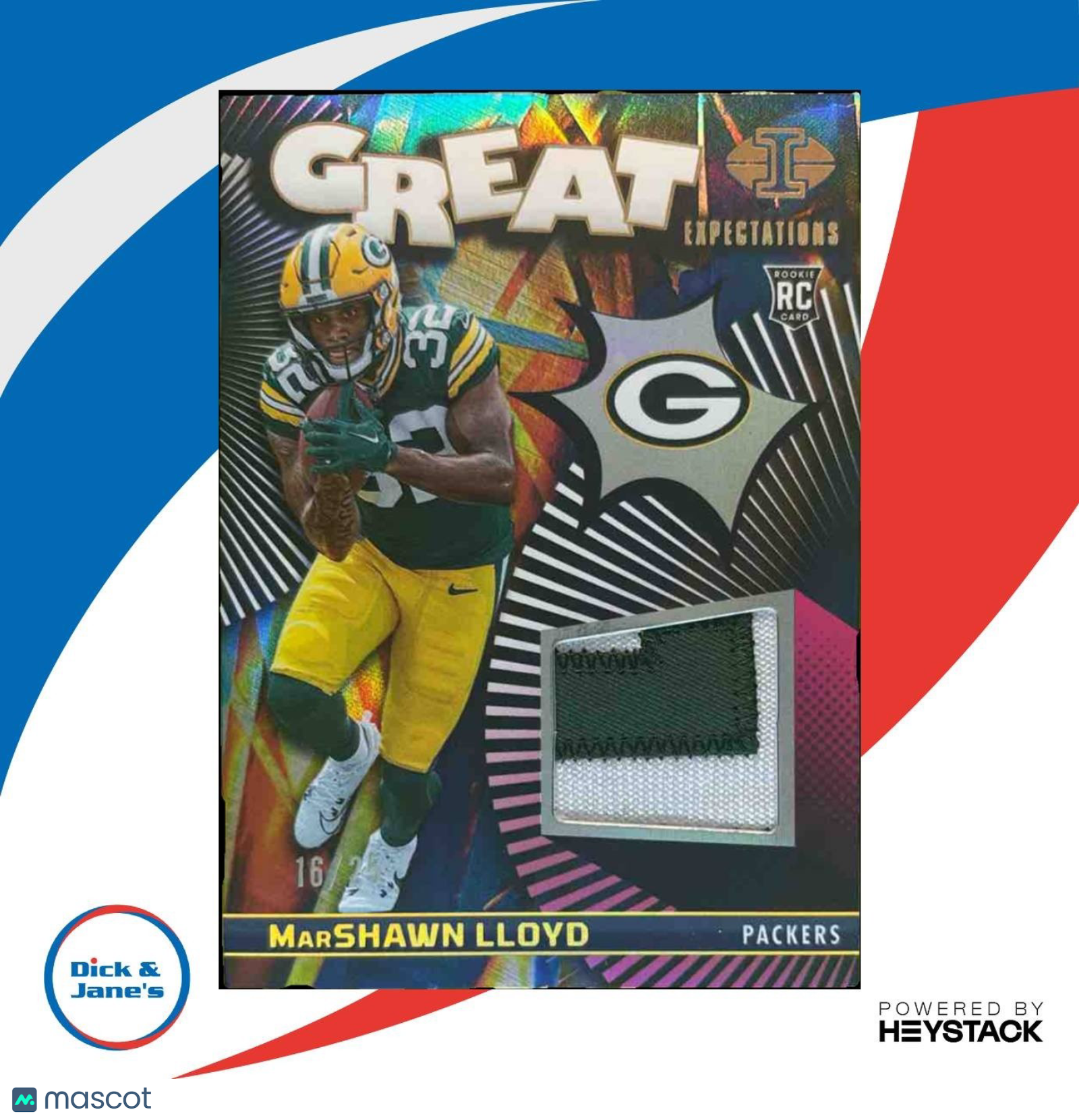 2024 Panini Illusions MarShawn Lloyd Great Expectations Gold /25 MEM RC Packers - Sports Cards