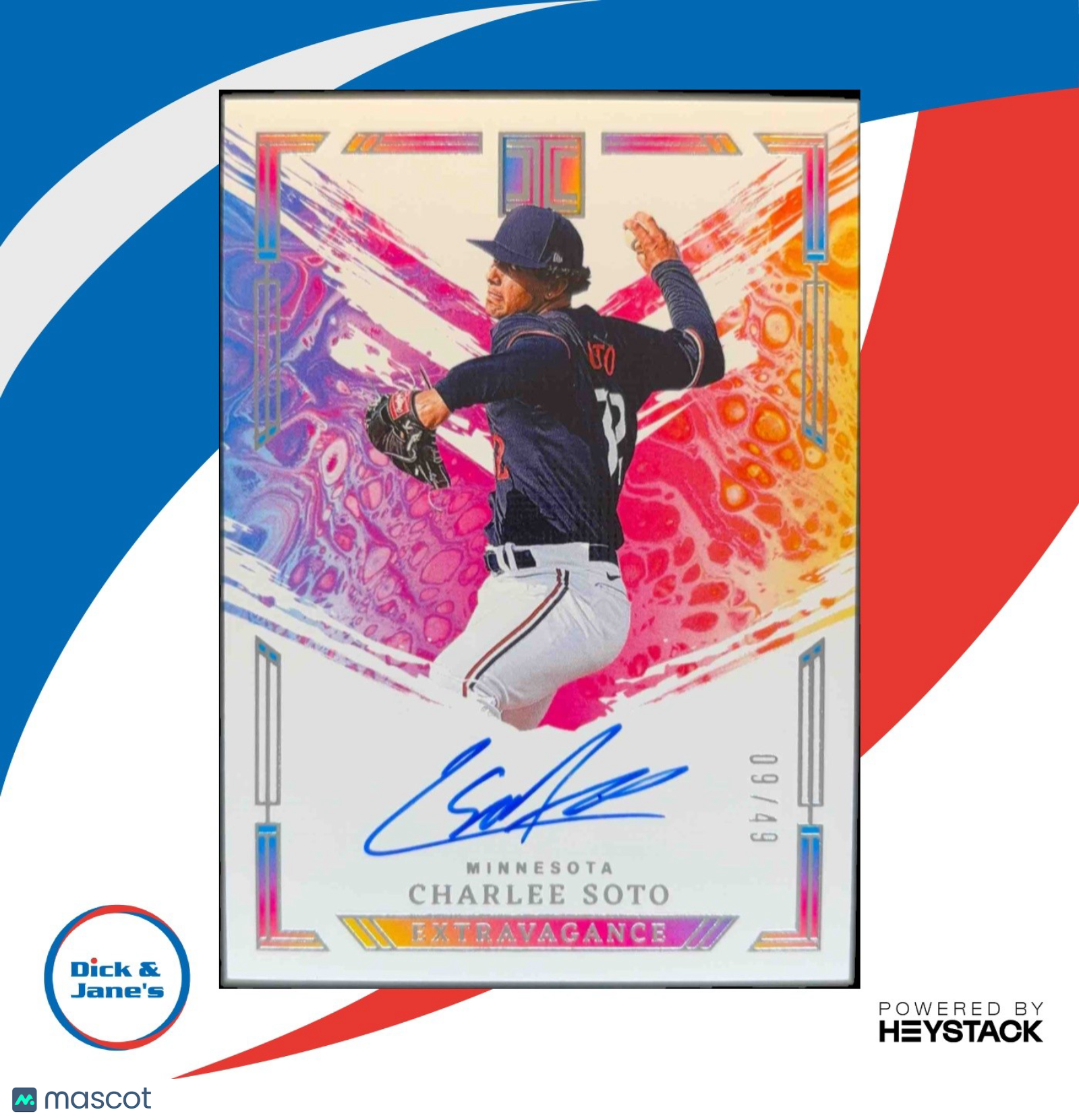 2024 Panini Impeccable Charlee Soto Extravagance Auto 9/49 #24 Minnesota Twins - Sports Cards