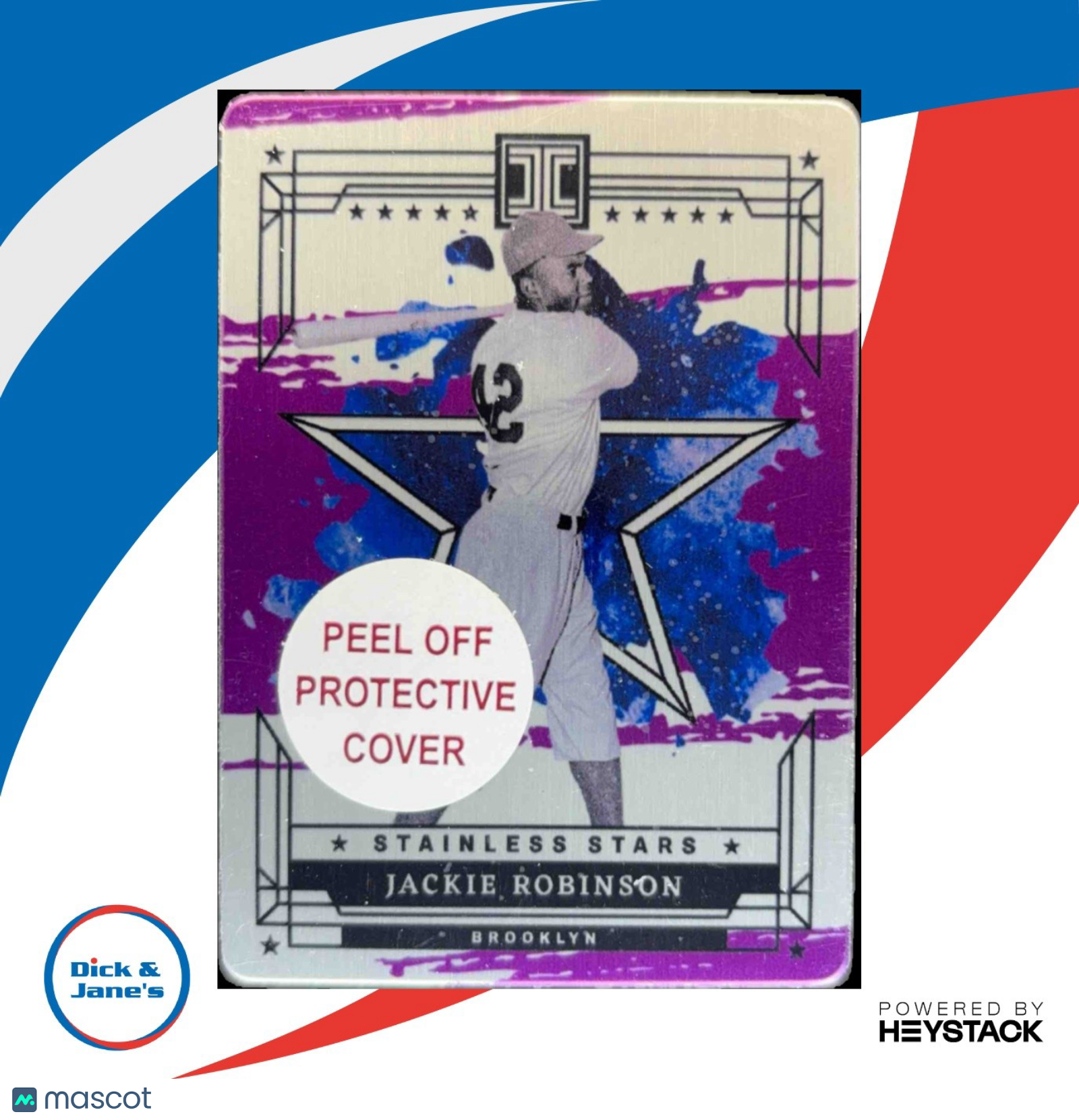 2024 Panini Impeccable Jackie Robinson Stainless Stars Purple /25 #24 - Sports Cards