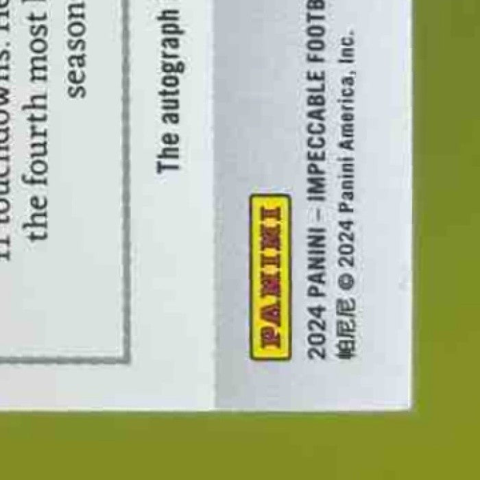 2024 Panini Impeccable Jahan Dotson Vibe Signatures Gold 1/10 Auto Commanders - Sports Cards