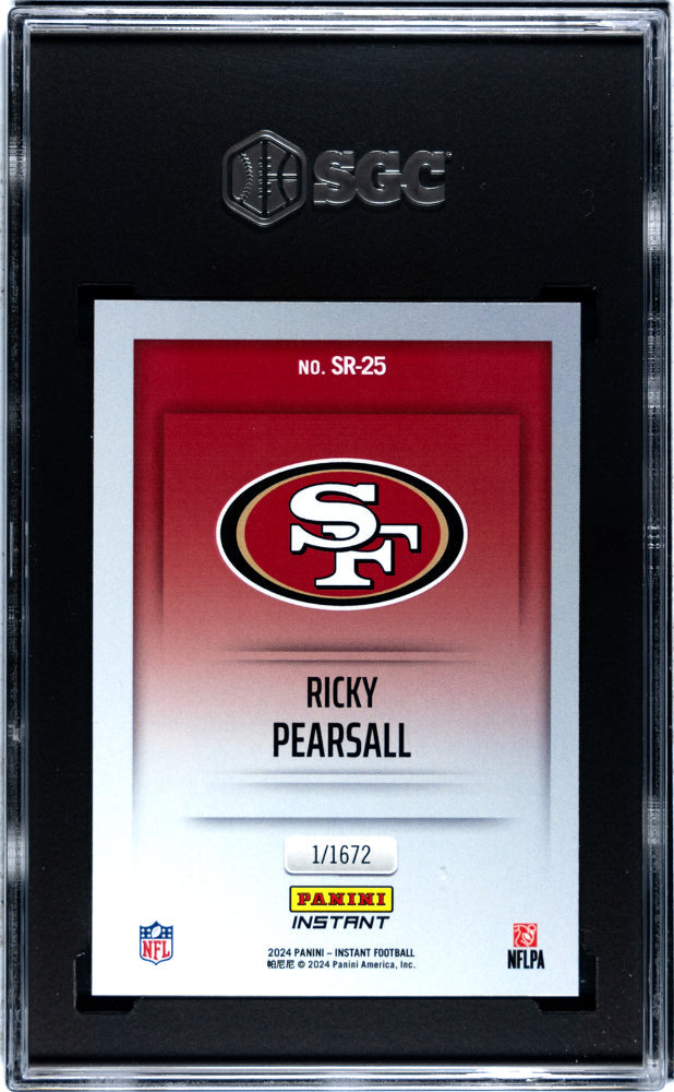 2024 Panini Instant Ricky Pearsall Studio Rookies SGC 9.5 San Francisco 49ers - Graded Sports Cards
