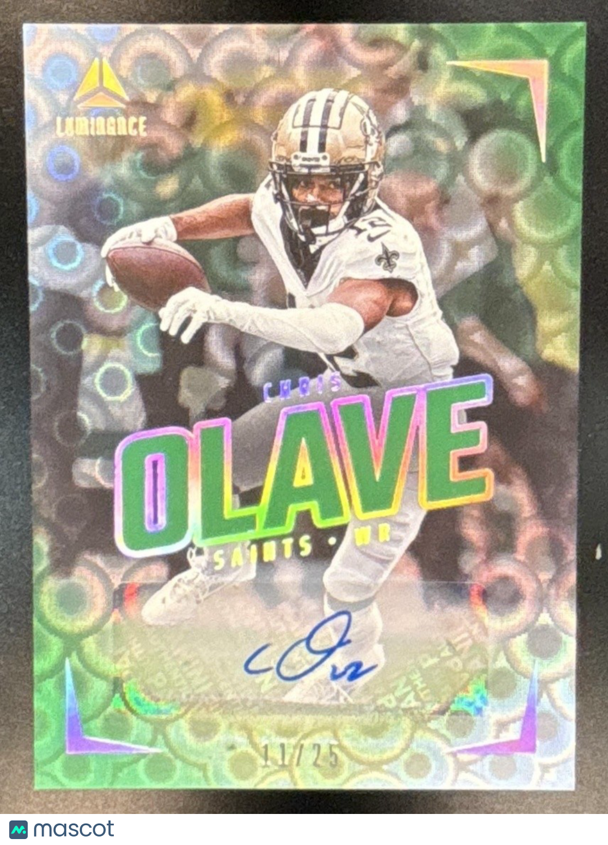 2024 Panini Luminance Chris Olave Auto /25 #50 New Orleans Saints - Sports Cards