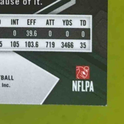 2024 Panini Mosaic Aaron Rodgers Green Swirl Prizm COLOR MATCH /13 #169 Jets - Sports Cards