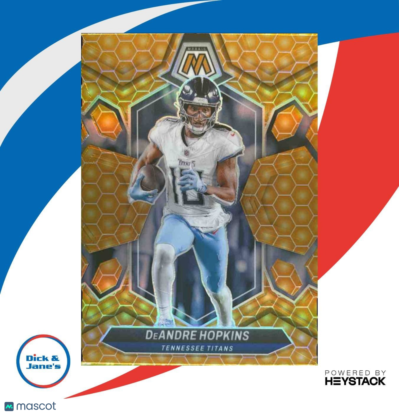 2024 Panini Mosaic DeAndre Hopkins Honeycomb Prizm #214 Tennessee Titans - Sports Cards