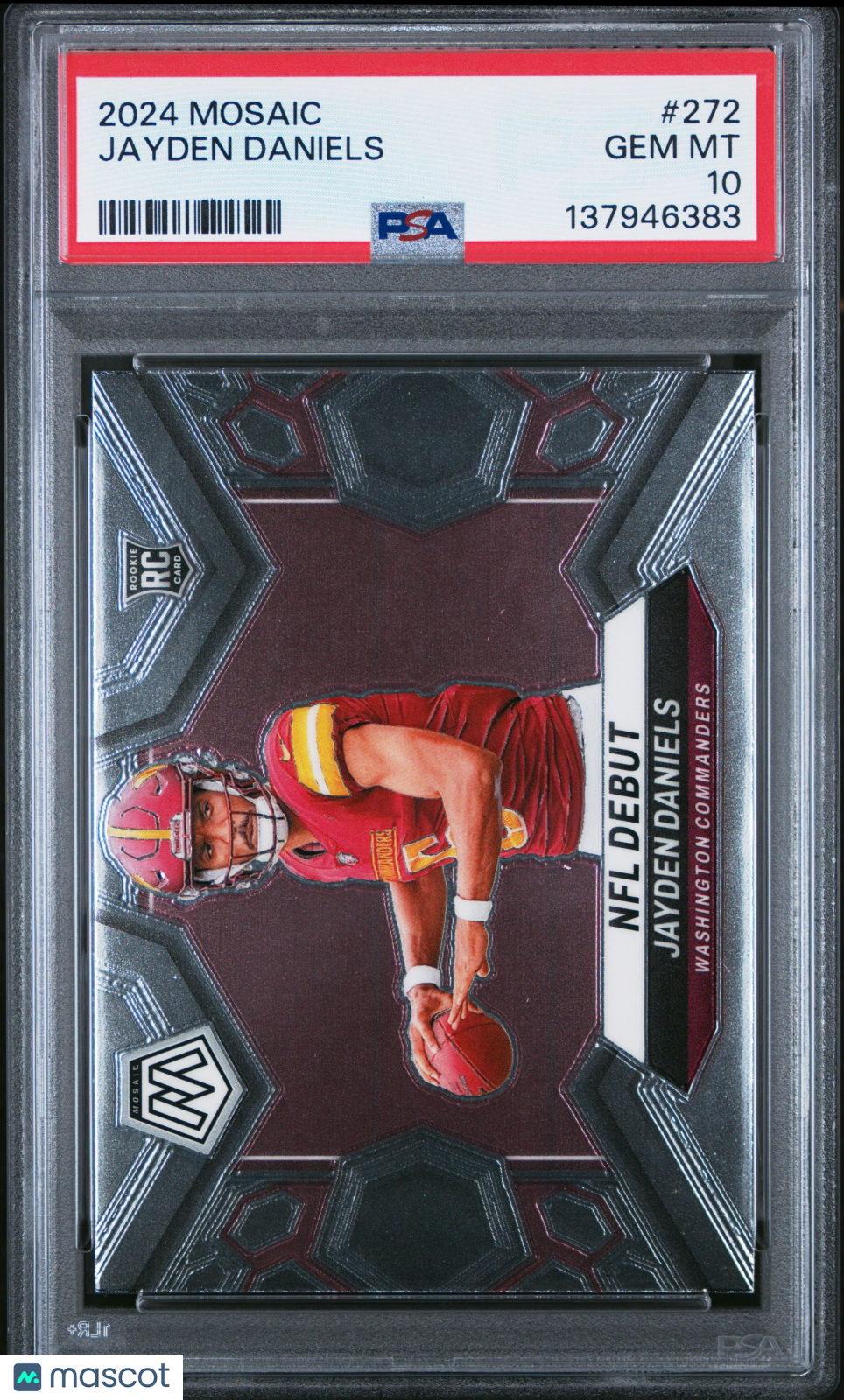 2024 Panini Mosaic Jayden Daniels #272 PSA 10 - Graded Sports Cards