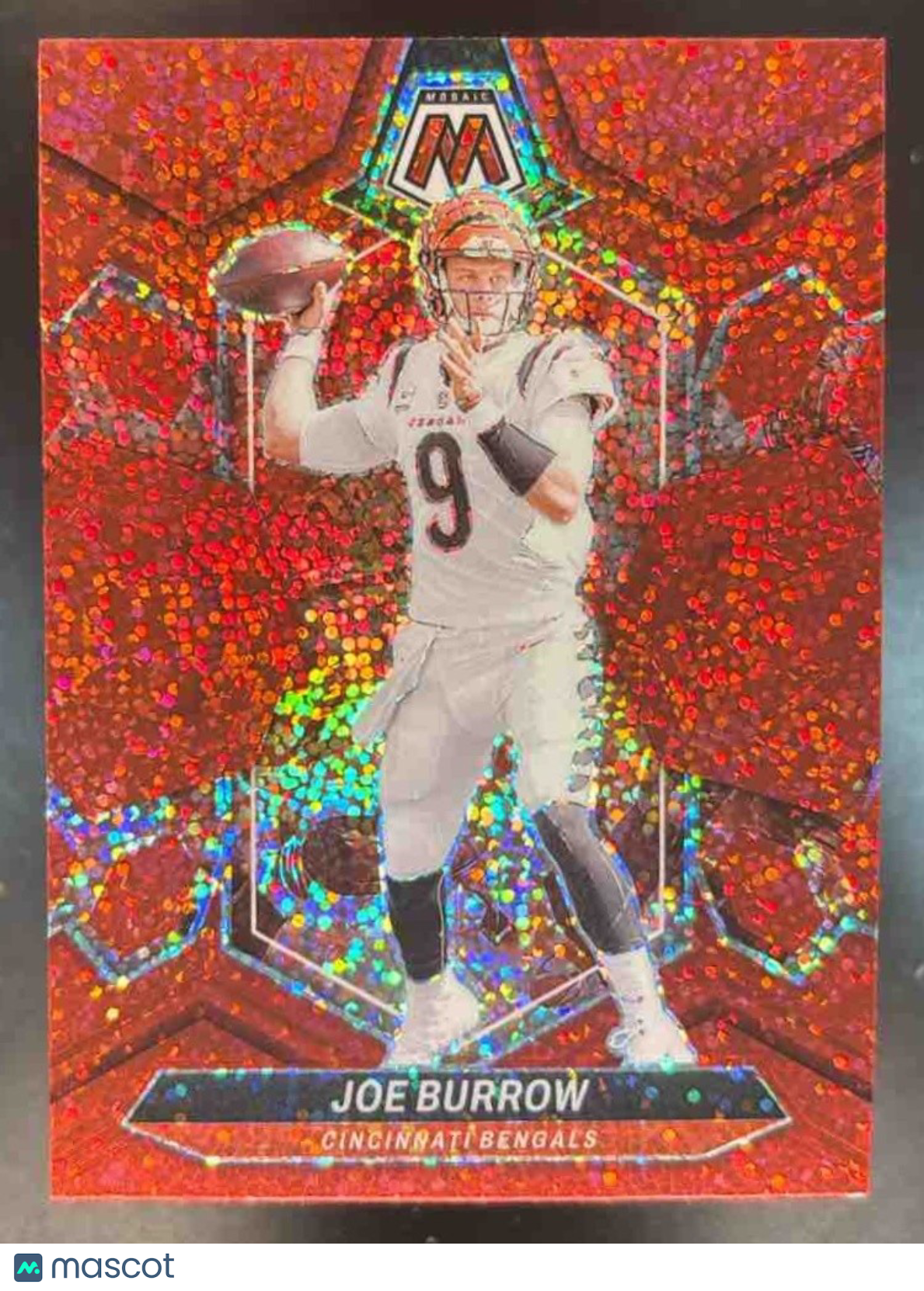 2024 Panini Mosaic Joe Burrow Red Sparkle Prizm #43 Cincinnati Bengals - Sports Cards