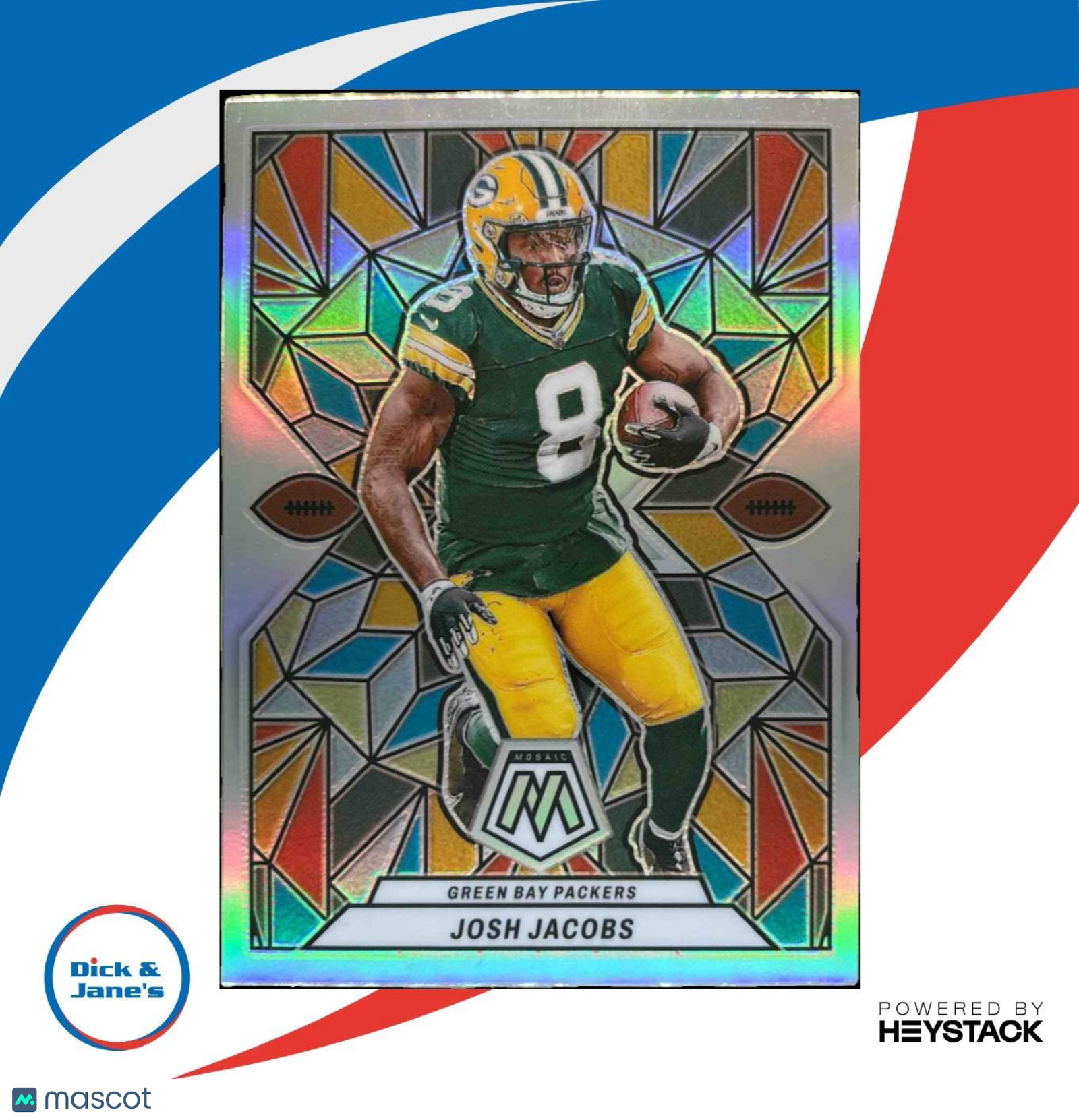 2024 Panini Mosaic Josh Jacobs Stained Glass #SG-5