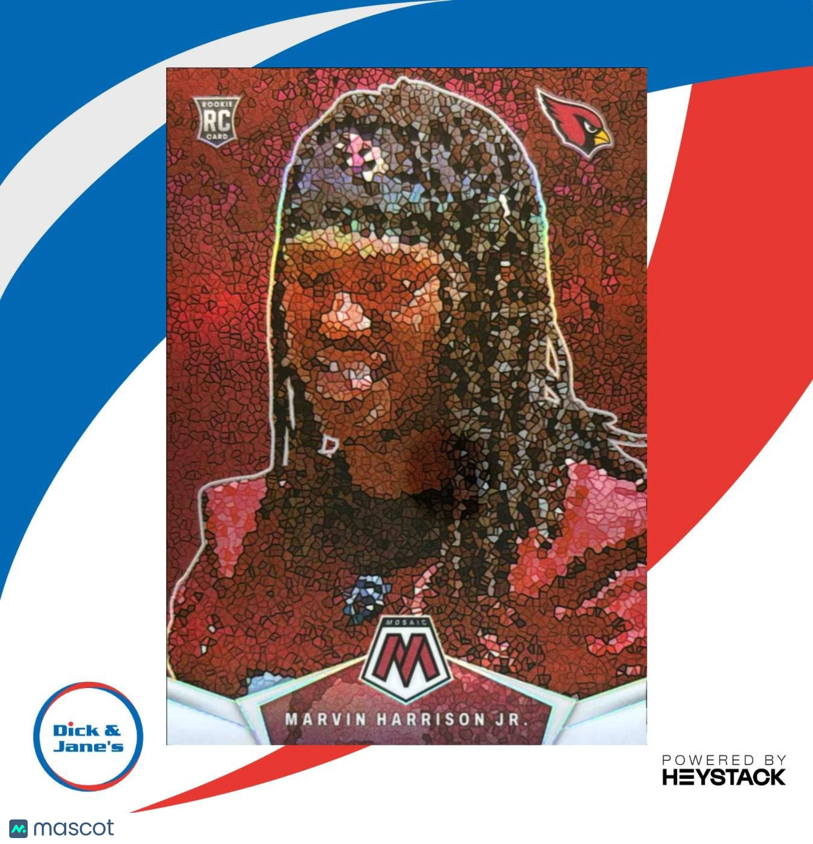 2024 Panini Mosaic Marvin Harrison Jr. Micro #MM-MHJ RC Arizona Cardinals - Sports Cards