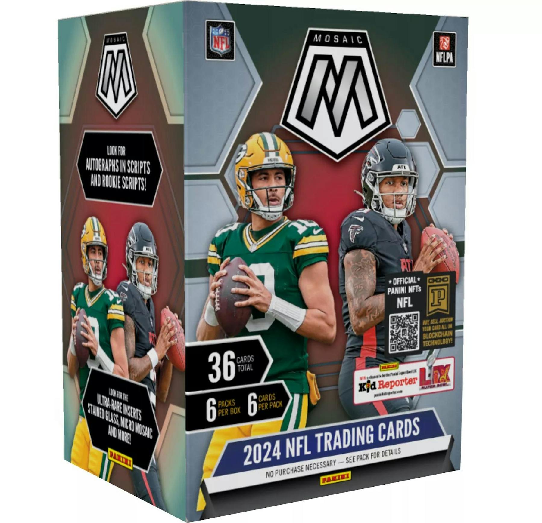 2024 Panini Mosaic NFL Football Retail Blaster Box (Orange Fluorescent Insert) - NFL Blaster