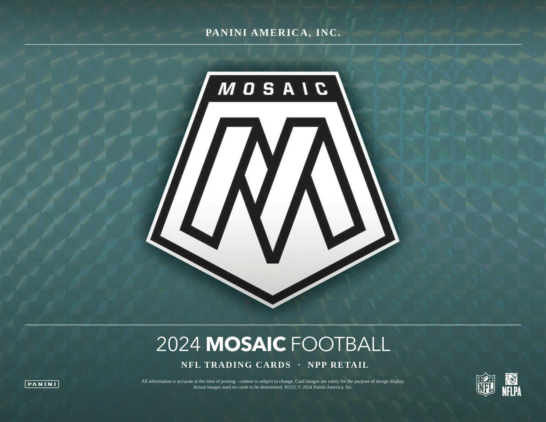 2024 Panini Mosaic NFL Football Fat Pack (Value or Cello) Pink Camos 12 Packs/Box - NFL Blaster