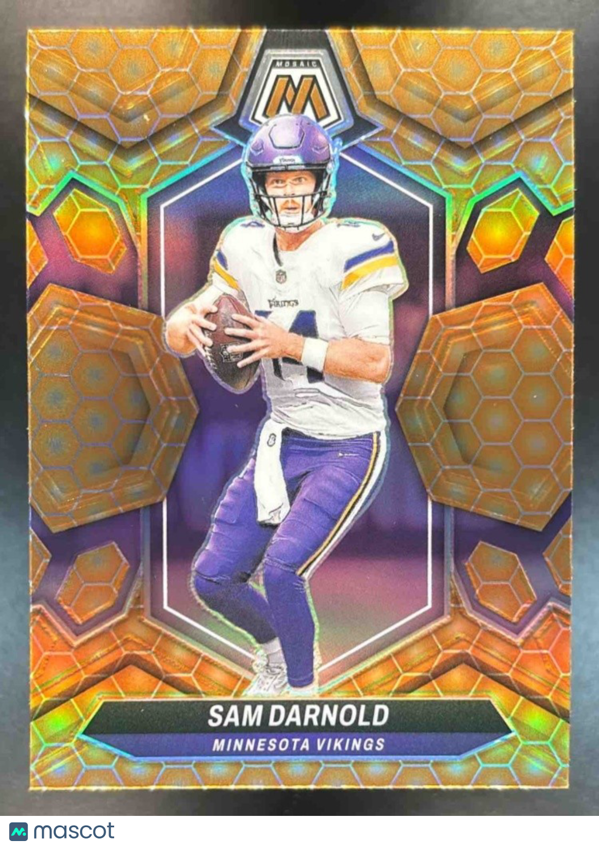 2024 Panini Mosaic Sam Darnold Honeycomb Prizm #141 Minnesota Vikings - Sports Cards