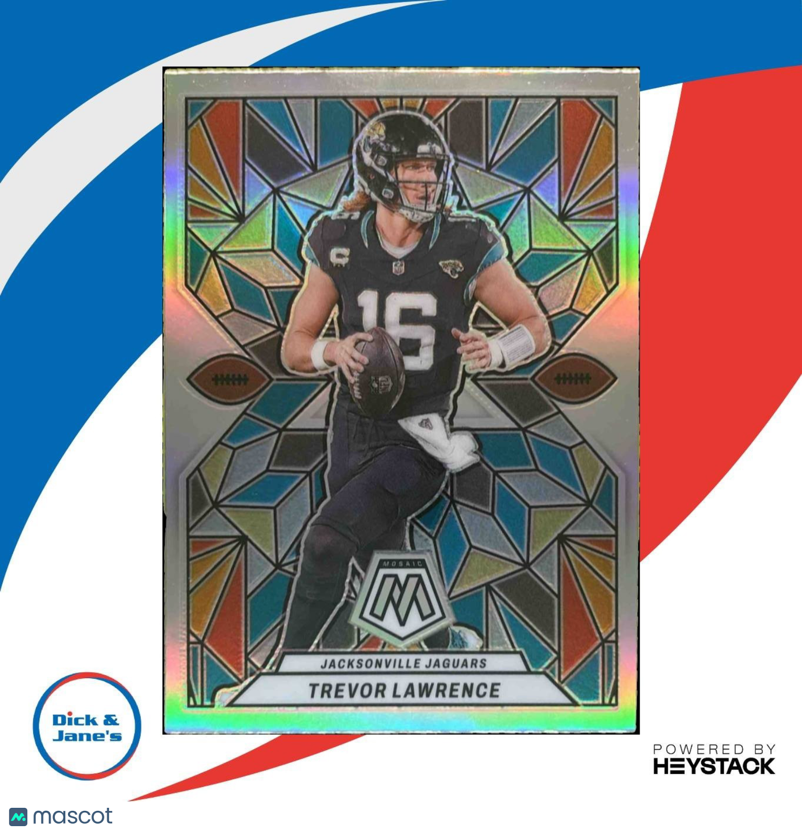 2024 Panini Mosaic Trevor Lawrence Stained Glass #SG-2 Jacksonville Jaguars - Sports Cards