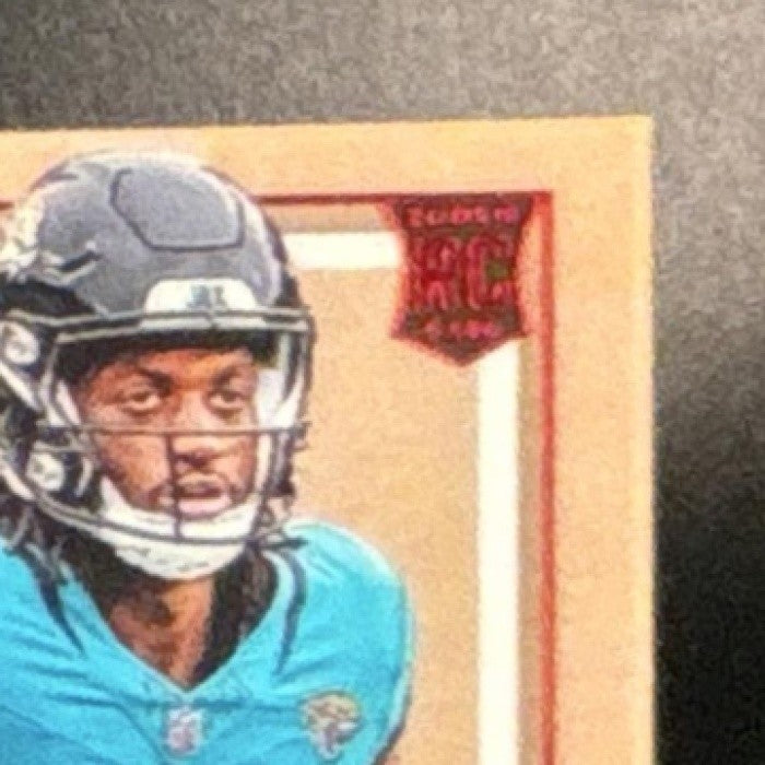 2024 Panini One Brian Thomas Jr. Premium Patch Auto Red /49 #103 MEM RC Jaguars - Sports Cards
