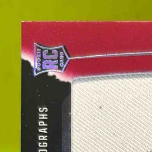 2024 Panini Origins Javon Baker Rookie Jumbo Jersey Auto Red Patch /99 Patriots - Sports Cards